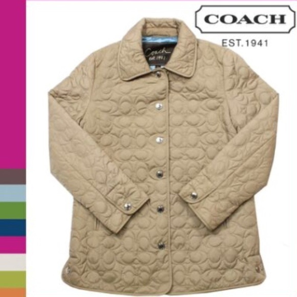 Coach quilted puffer jacket